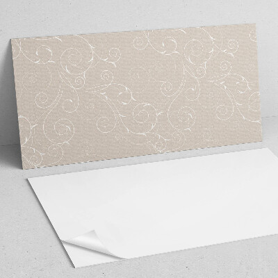 Pvc wandpaneel Delicate spiralen en bladeren