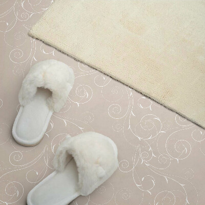 Pvc wandpaneel Delicate spiralen en bladeren