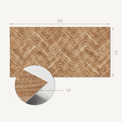 Pvc wandpaneel Visgraatpatroon