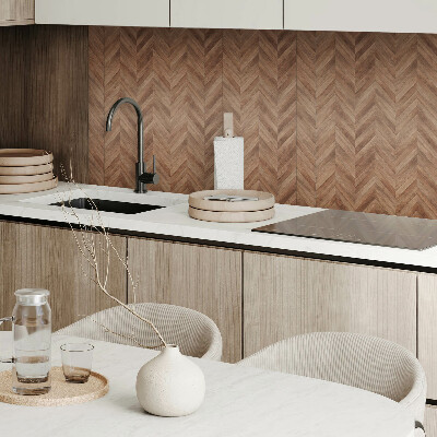 Vinyl wandbekleding Visgraatpatroon