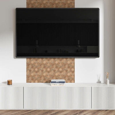 Vinyl wandpaneel Zeshoekig tegelpatroon