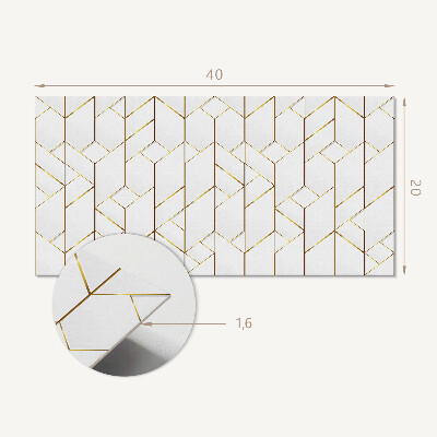 Pvc wandpaneel Geometrisch lijnenpatroon