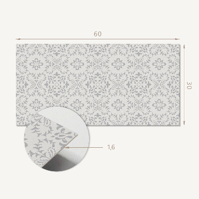 Vinyl wandbekleding Bloemenpatroon met details