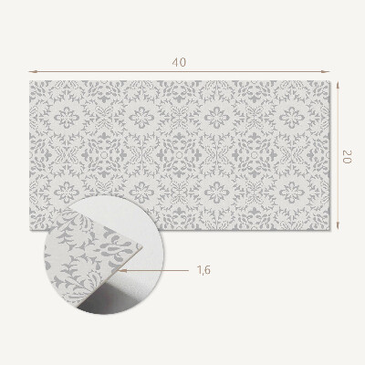 Vinyl wandbekleding Bloemenpatroon met details