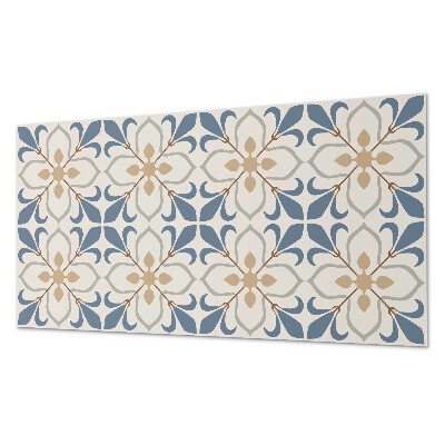 Vinyl wandpaneel Bloemenpatroon met bladeren