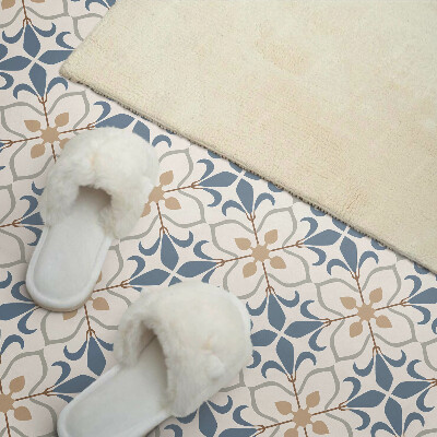 Vinyl wandpaneel Bloemenpatroon met bladeren