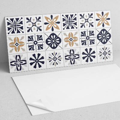 Vinyl wandbekleding Decoratieve patronen in tegels