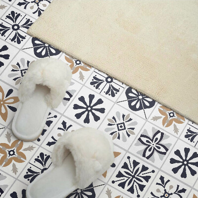 Vinyl wandbekleding Decoratieve patronen in tegels