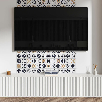 Vinyl wandbekleding Decoratieve patronen in tegels