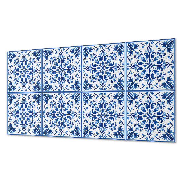 Vinyl wandpaneel Bloemmotief in symmetrie