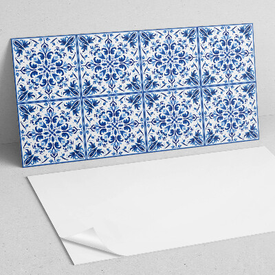 Vinyl wandpaneel Bloemmotief in symmetrie