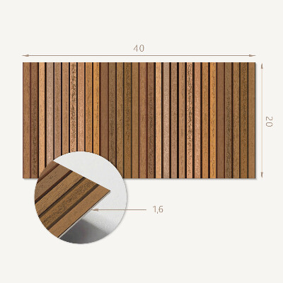 Vinyl wandpaneel Planken met verschillende texturen