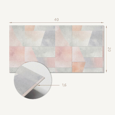 Vinyl wandbekleding Geometrie in pastels