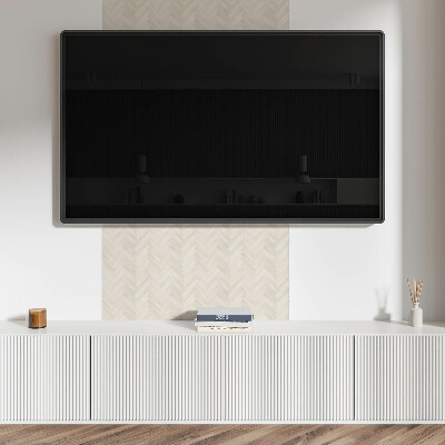 Vinyl wandpaneel Visgraatmotief in hout