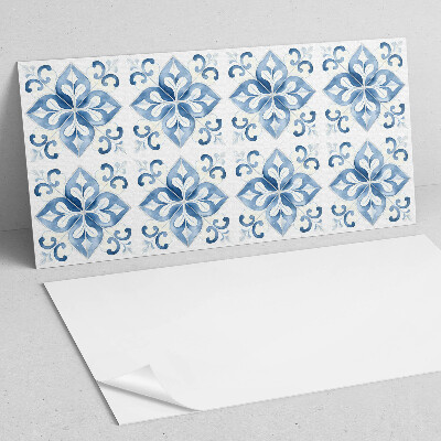 Pvc wandpaneel Bloemenpatroon op tegels