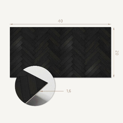 Vinyl wandbekleding Visgraat parketpatroon