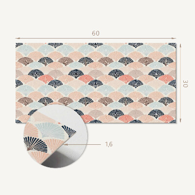 Pvc wandpaneel Waaierpatroon in golven