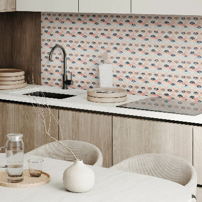 Pvc wandpaneel Waaierpatroon in golven