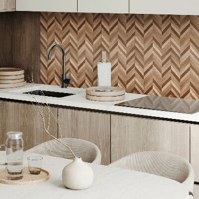 Vinyl wandbekleding Visgraat houtpatroon