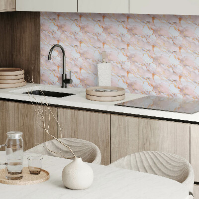 Vinyl wandbekleding Marmerpatroon met accenten