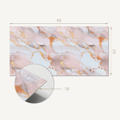 Vinyl wandbekleding Marmerpatroon met accenten