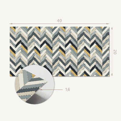 Vinyl wandpaneel Visgraatpatroon