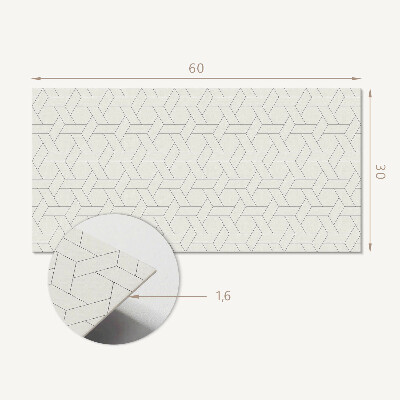 Pvc wandpaneel Geometrisch hexagonaal patroon