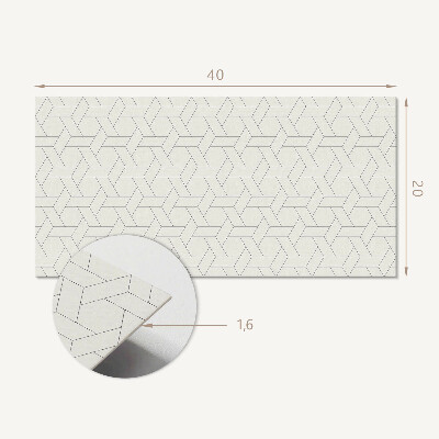 Pvc wandpaneel Geometrisch hexagonaal patroon