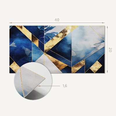 Pvc wandpaneel Geometrie in tinten