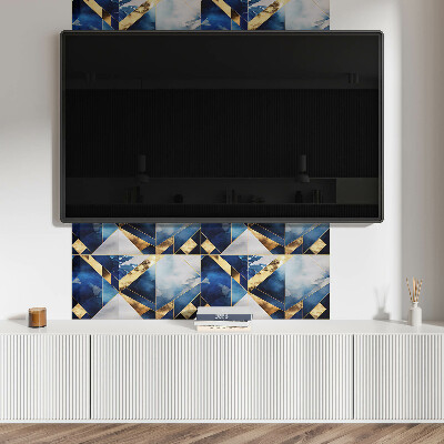 Pvc wandpaneel Geometrie in tinten