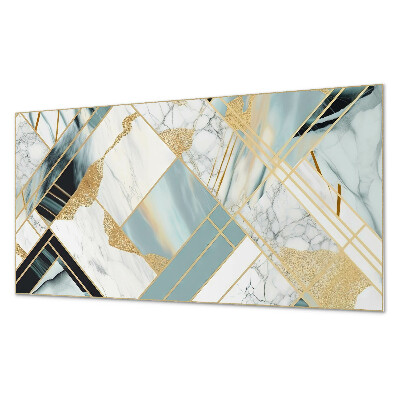 Vinyl wandbekleding De geometrie van marmerpatronen