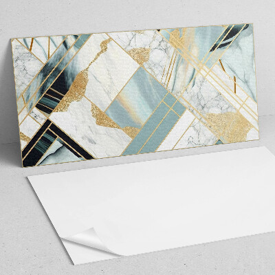 Vinyl wandbekleding De geometrie van marmerpatronen