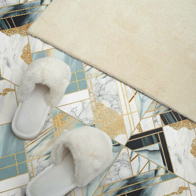 Vinyl wandbekleding De geometrie van marmerpatronen