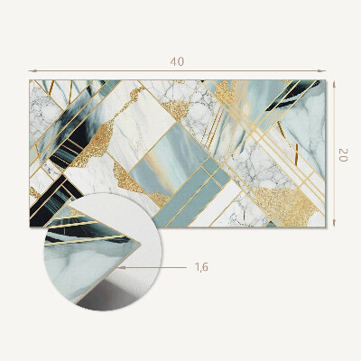 Vinyl wandbekleding De geometrie van marmerpatronen