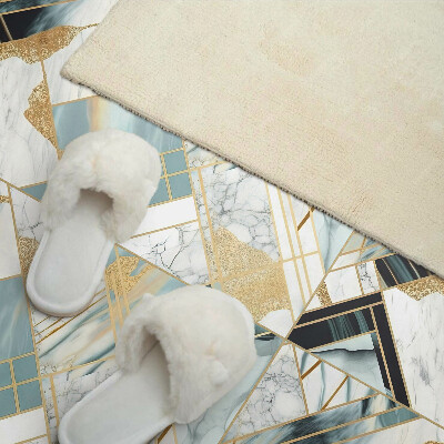 Vinyl wandbekleding De geometrie van marmerpatronen