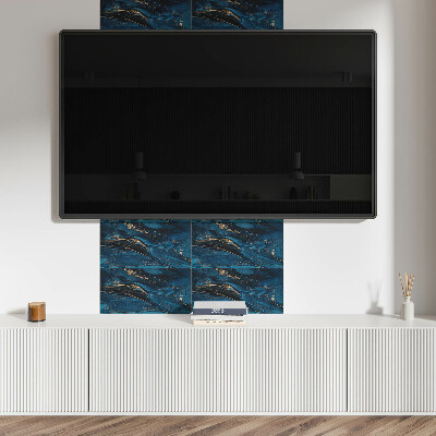 Vinyl wandpaneel Abstract patroon met golven