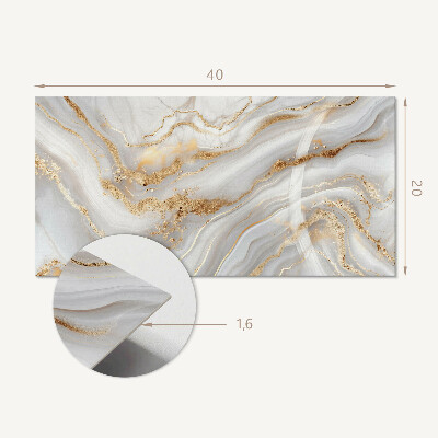 Vinyl wandpaneel Abstracte golven met details