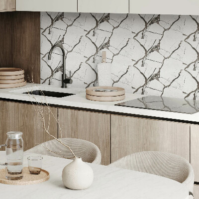 Vinyl wandpaneel Marmerpatroon met aderen