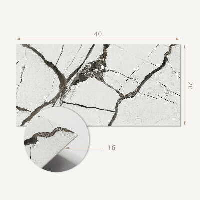 Vinyl wandpaneel Marmerpatroon met aderen