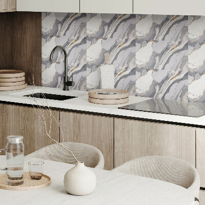 Vinyl wandbekleding Abstracte golven en aderen