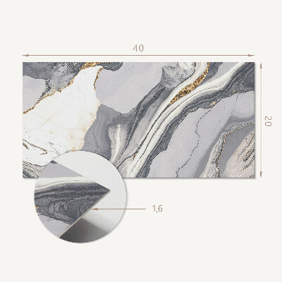 Vinyl wandbekleding Abstracte golven en aderen