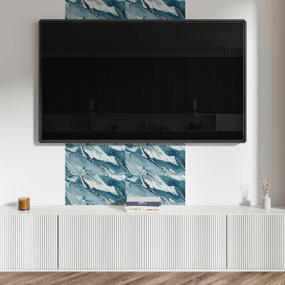 Pvc wandpaneel Abstracte golven in beweging