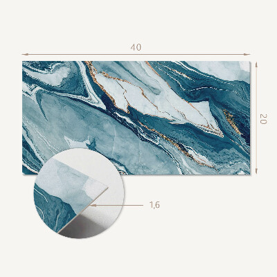 Pvc wandpaneel Abstracte golven in beweging