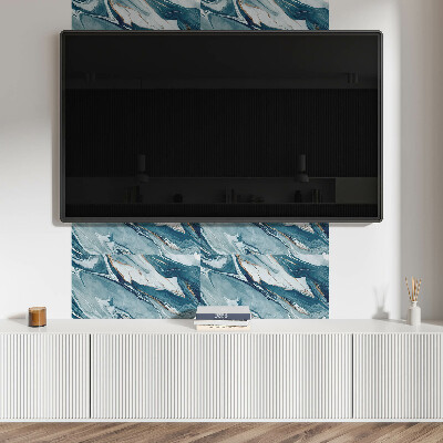 Pvc wandpaneel Abstracte golven in beweging