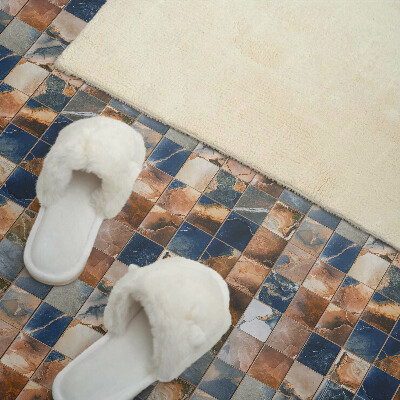 Vinyl wandbekleding Mozaïek met steenpatronen