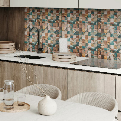 Vinyl wandpaneel Mozaïek met stenen tegels