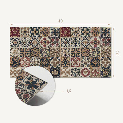 Vinyl wandbekleding Mozaïekpatronen in de lay-out