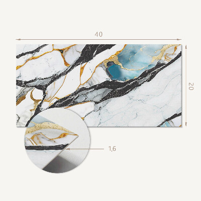 Vinyl wandbekleding Marmerpatroon met aderen