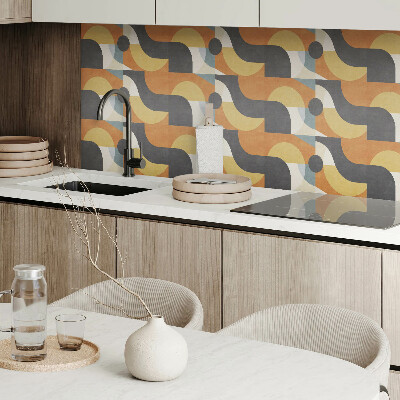 Vinyl wandbekleding Abstracte vormen en lijnen