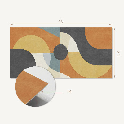 Vinyl wandbekleding Abstracte vormen en lijnen